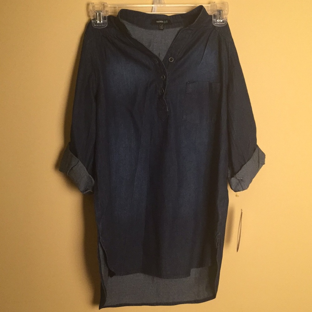 NWT TAKARA GIRLS Denim Shirt/Tunic